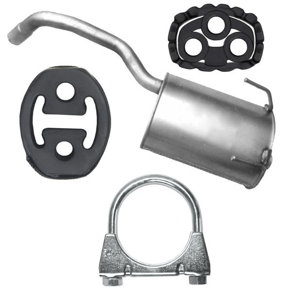 Edex Endtopf Auspuff FüR Fiat 500 1 I FließHeck, Cabrio 1.2 (07/2007-05/2010)-image