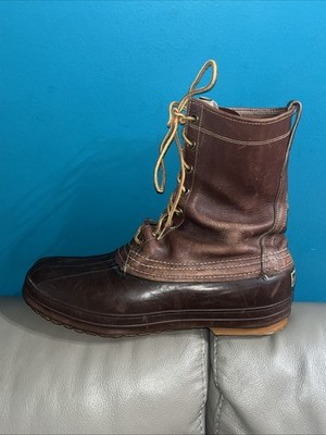 Vintage LL Bean Maine Hunting Shoe Boots 9” Script Label  display picture 1