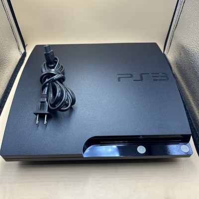 Sony PlayStation 3 PS3 Slim Black Console Only Bundle CECH-2501A 160GB, Tested