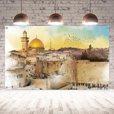 Jerusalem Western Wall Backdrop for Jewish New Year Rosh Hashanah Sukkot