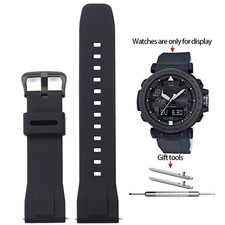Fit For Casio Protrek PRG-600/650 PRW-6600 Silicone Watchband Sports Watch Strap