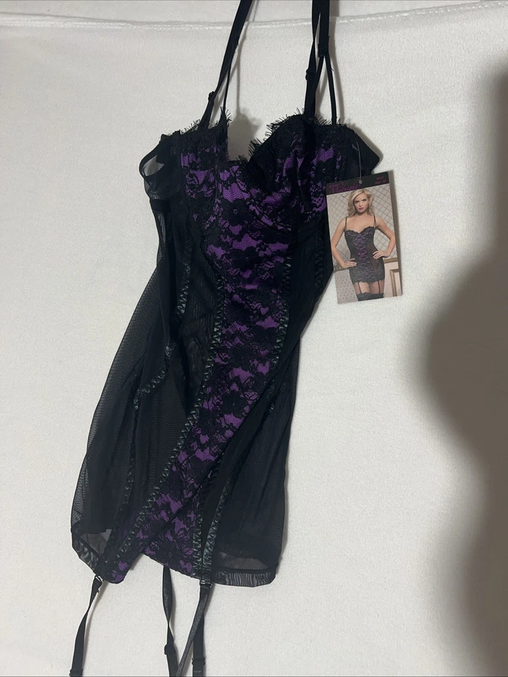 Ligas extraíbles Seven Til Midnight Chemises y encaje para mujer talla M Foto 2 de 4