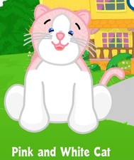 Webkinz Classic Pink and White Cat - hm189 - AP Pet Virtual Adoption Code Only