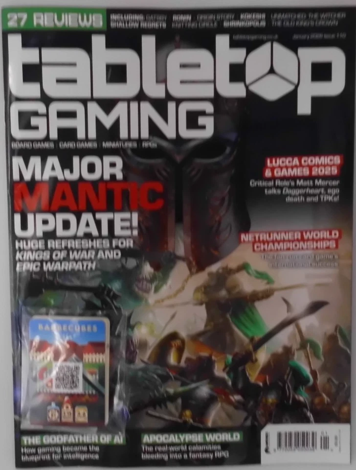 Tabletop Gaming magazine Jan '26 Major Mantic Update: Kings of War &Epic Warpath