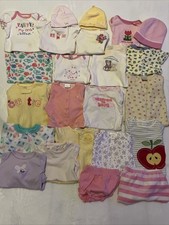 Girls Baby Clothes Newborn 0-3 6-12 Months Carters Old Navy Sprockets 23pc Lot