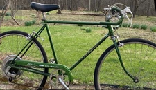 1970s Schwinn Collegiate Road Bike Medium  Speed Green Steel USA Chicago Bicycle