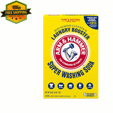 Arm  Hammer Super Washing Soda Detergent Booster  Household Cleaner, 55oz.