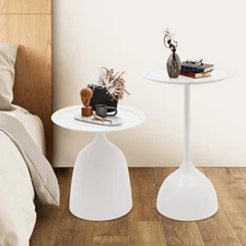 Round Side Table End Table Set Sofa & Console Table Pedestal Bar Coffee Tables