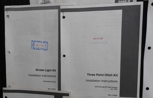 15+2001 Case IH Steiger Stx 275 325 375 410 440 Tracteur Installer Manuel Set - Photo 7 sur 16