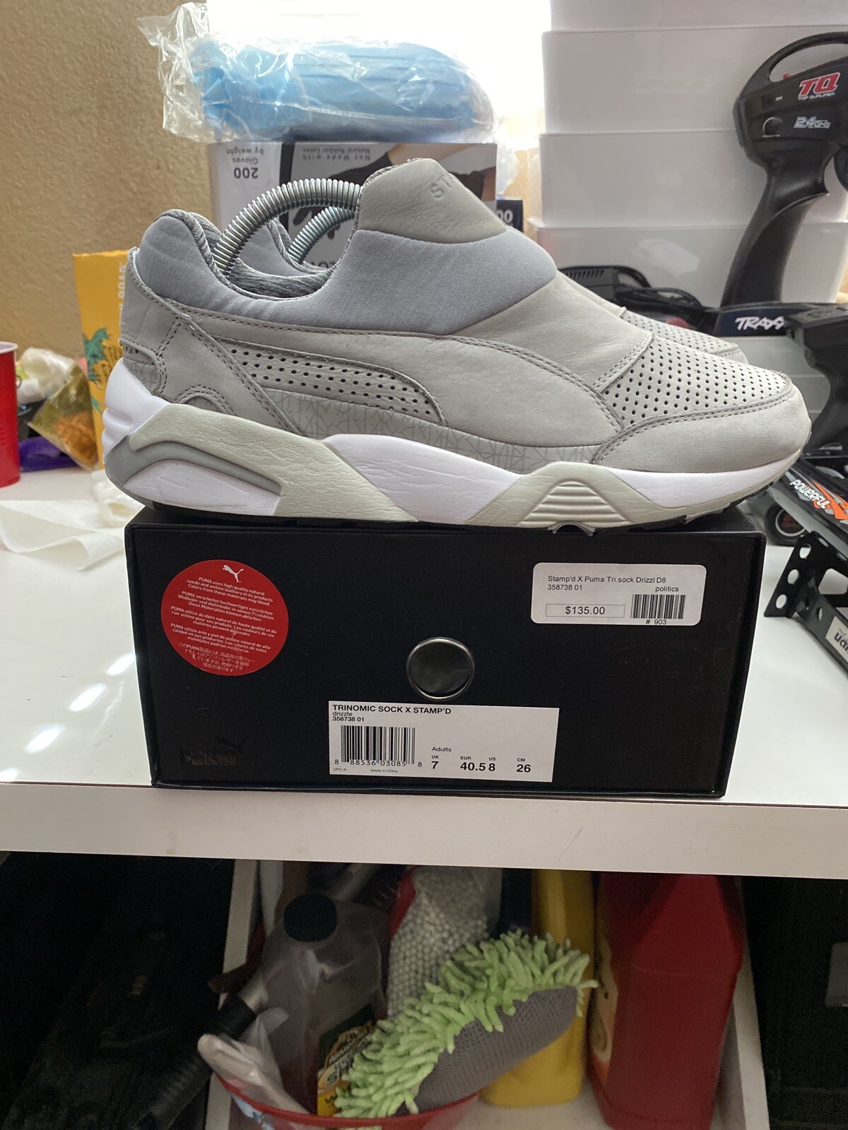 SAOLA Calzino Puma Trinomic x Drizzle Timbrato 358738 01 Taglia 8 VNDS *SOLO INDOSSATO 2x* Timbrato