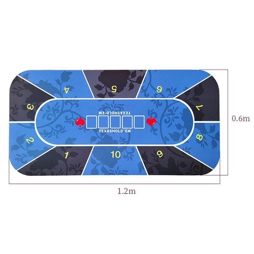 Poker Table Layout Tabletop Mat Roll-up Craps Gaming Table Felt - Picture 4 of 5