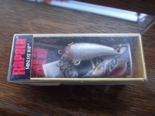Older Ireland Made Rapala Wood Mini Fat Rap MFR-3 S  Silver