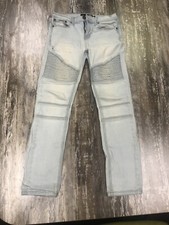 RSQ Blue Jeans Tokyo Super Skinny Distressed Ripped Hole Size 12 Boys Tilly's