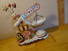 HOME INTERIORS Cookie Gingerbread House W/Tealight Tart Warmer VGUC