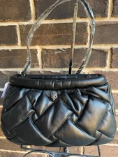 NWT Kurt Geiger Kensington Soft Quilted Leather Shoulder Bag Crossbody Black
