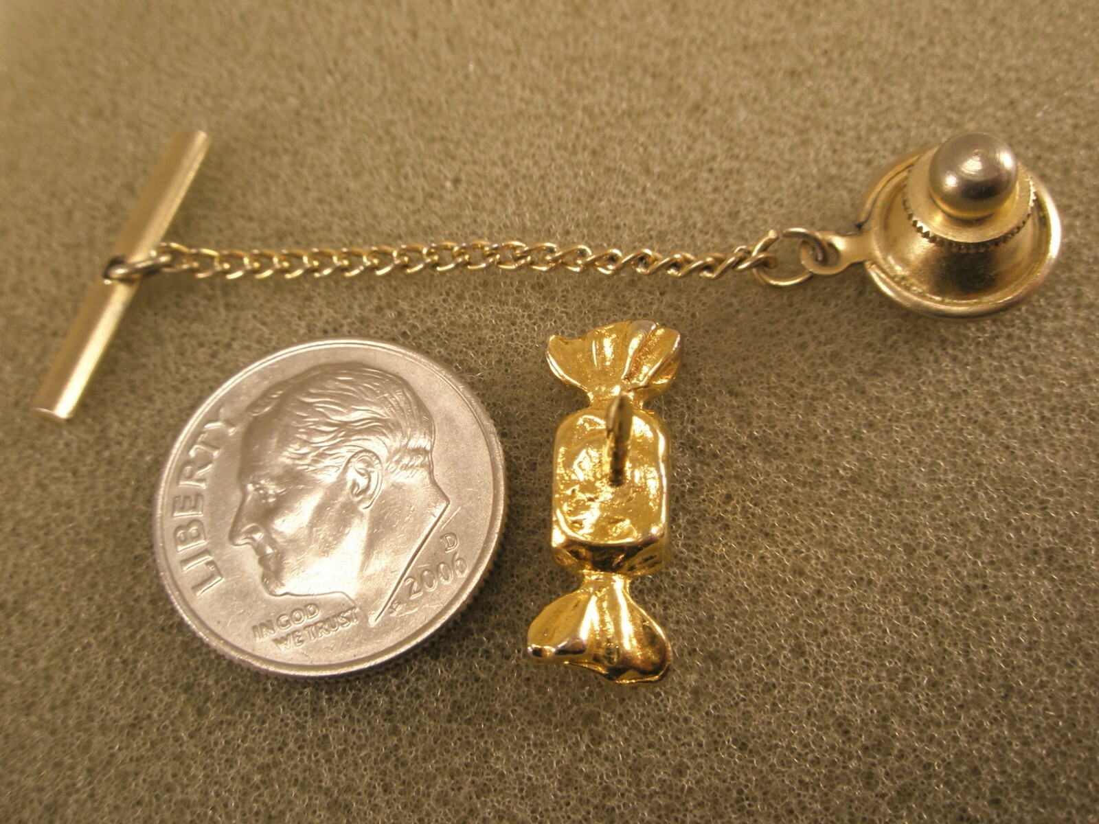 Hard Candy Individually Wrapped Vintage TINY SMALL Tie Tack Lapel Pin store z36
