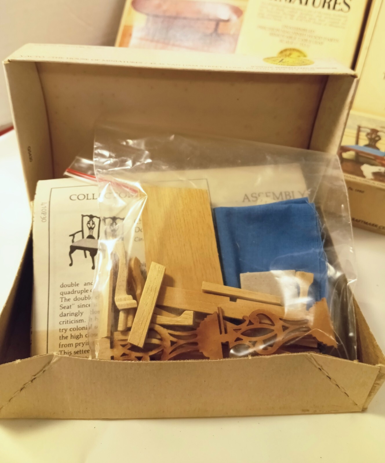 XActo Vintage The House of Miniatures Dollhouse Furniture Kits Lot Of 6 eBay