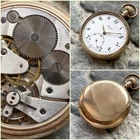 ✩ Antique FEDERAL Swiss Made old pocket watch 15 Jewels