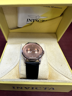 INVICTA FLAME FUSION CRYSTAL WATCH MODEL NO 6752 GOLD & BLACK WITH