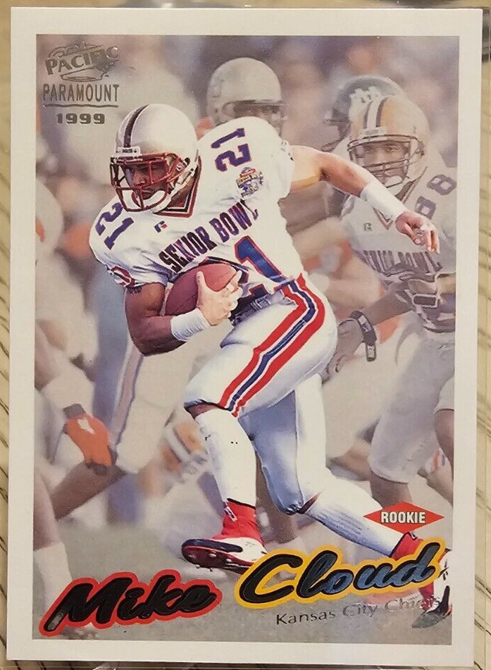 1999 Pacific Paramount Mike Cloud RC #116 Kansas City Chiefs