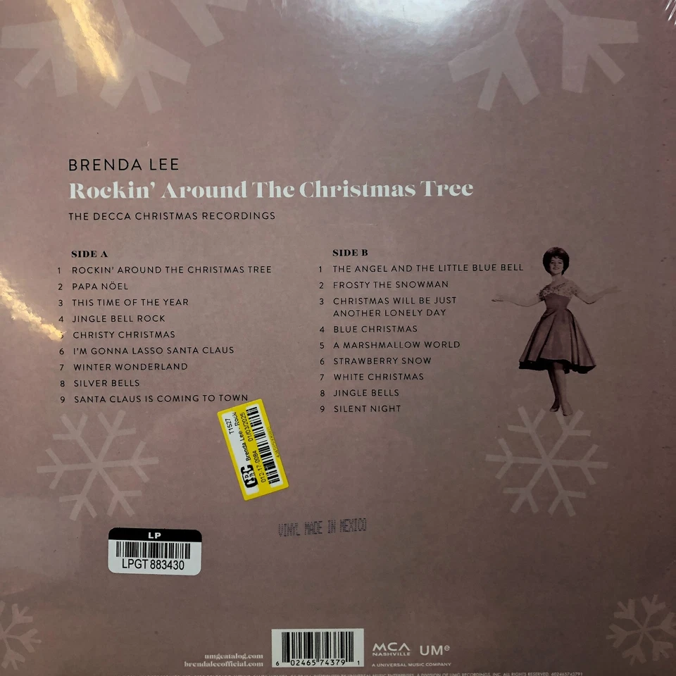 NEW BRENDA LEE - ROCKIN' AROUND THE CHRISTMAS TREE Vinyl LP MCA 602465743791 - Image 4 of 4