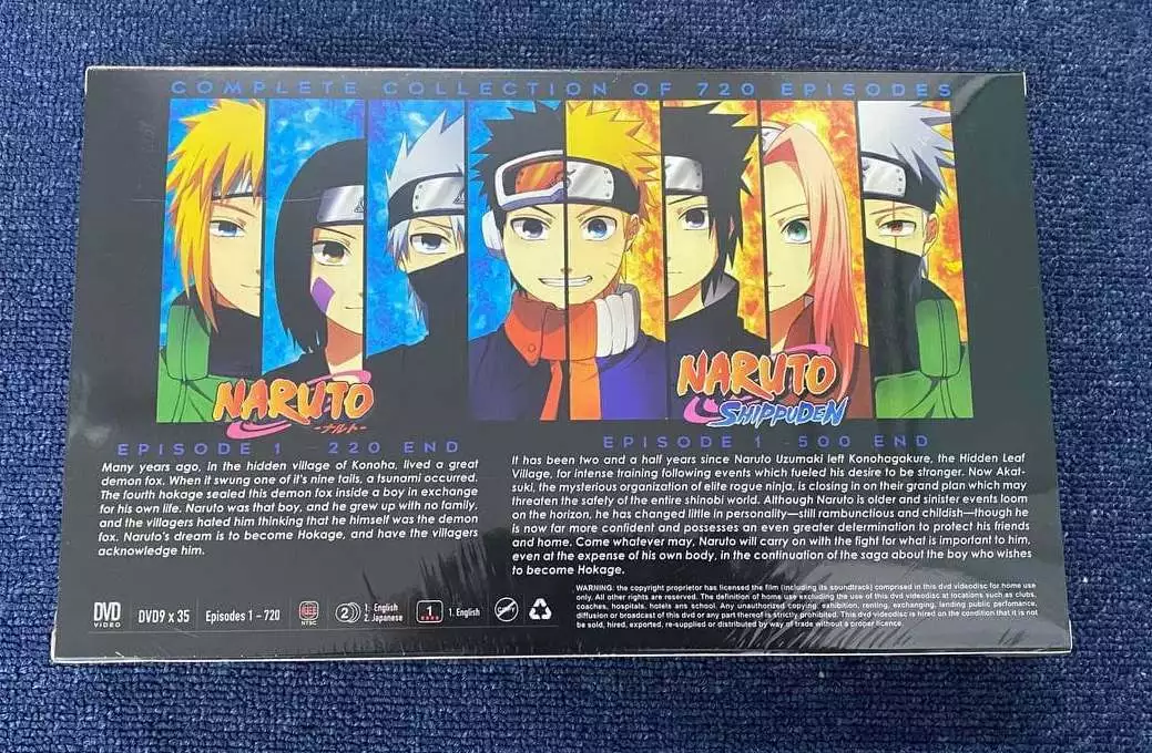 NARUTO NARUTO SHIPPUDEN COMPLETE ANIME TV SERIES DVD 1-720 EPS ENG DUB