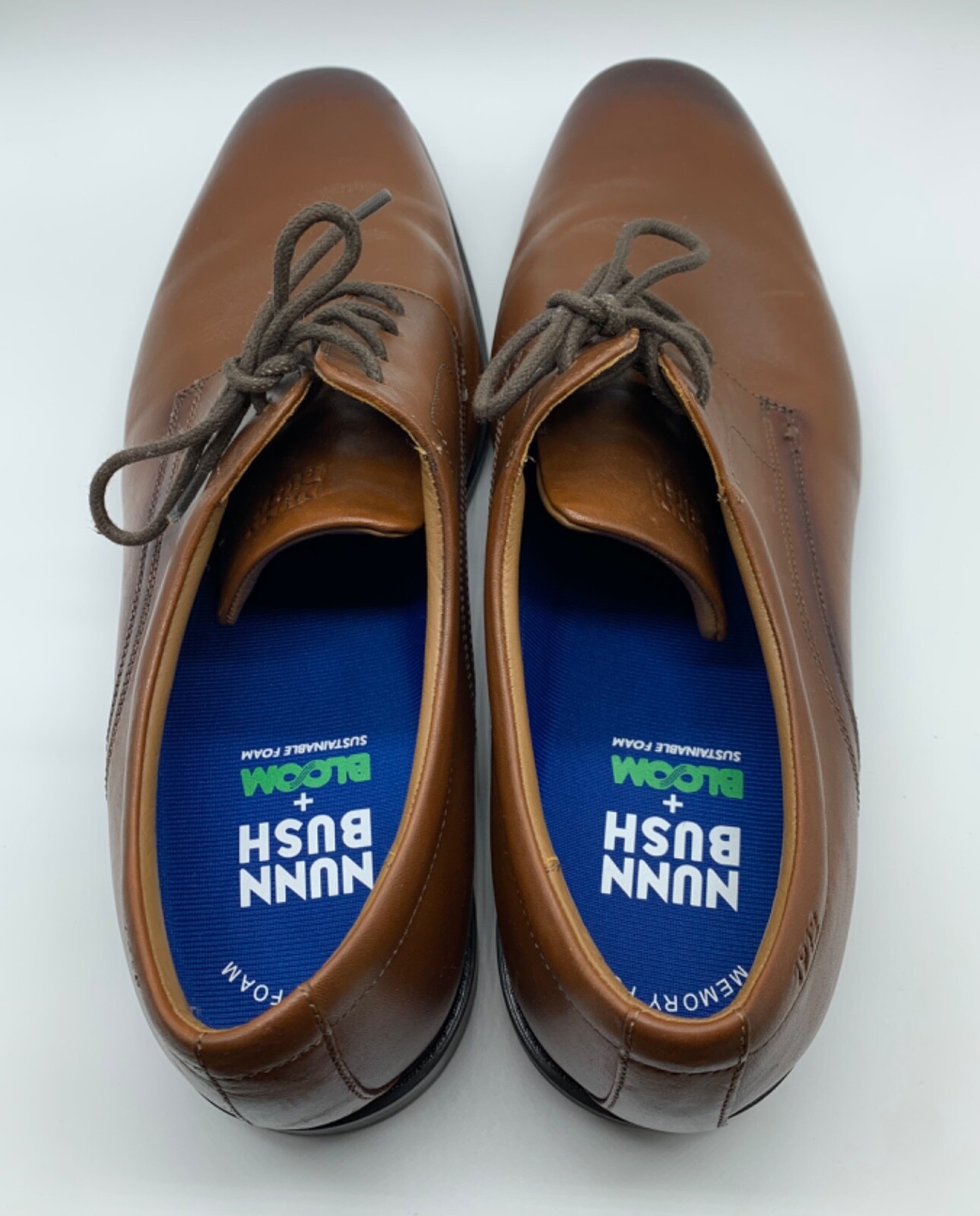 SAOLA Nunn Bush Baxter Oxford Cognac punta liscia uomo taglia 13