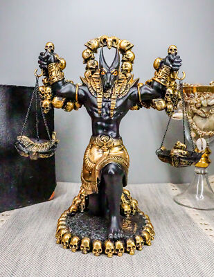 Ebros Anubis Statue Ankh Altar Weighing The Heart Against Feather