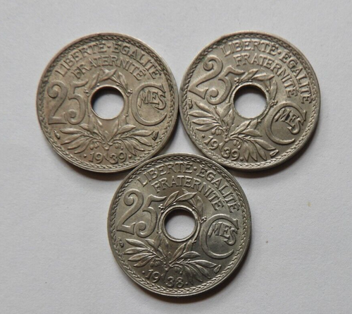 Lot x48 Pièces France - 25 centimes LINDAUER (entre 1917 et 1939) - Picture 3 of 17