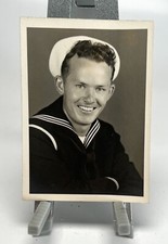 WW2 Era Photo USN Sailor Portrait