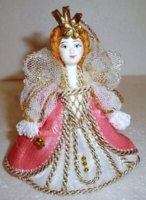 Beautiful Russian Doll ~ Christmas Ornament ~ FAIRY ~PINK~ NEW 