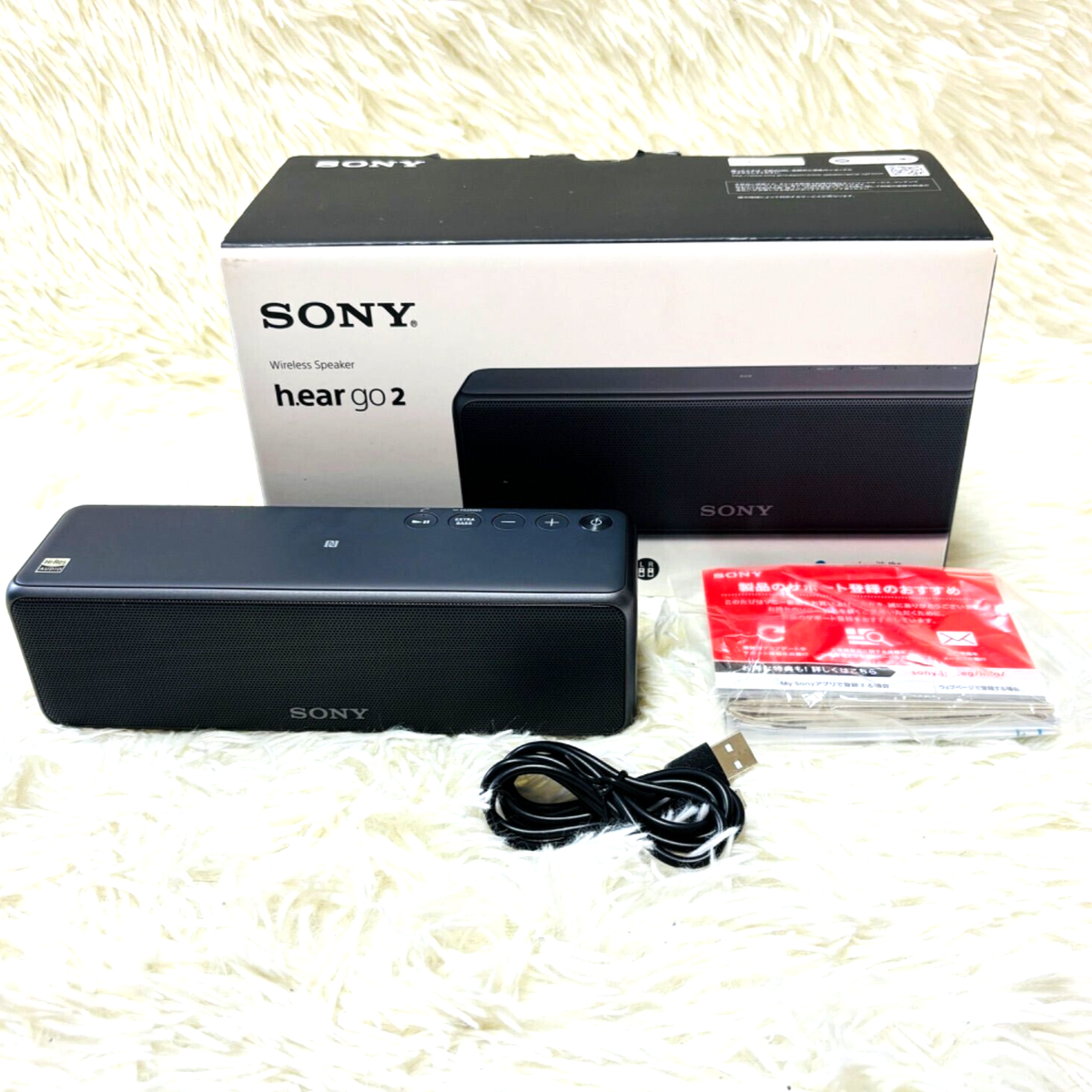 h.ear go 2 SRS-HG10 ムーンリッドブルー、ブラック セット 音がます