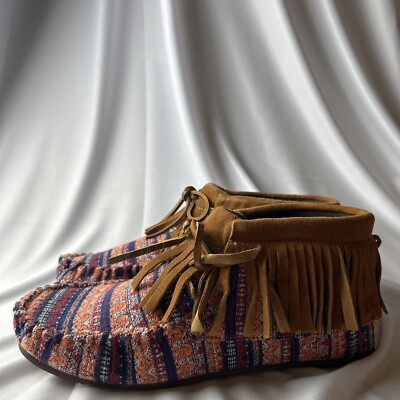 LAMO WOMEN'S AVA BOOTIE SIZE 7, CHESTNUT MULTI