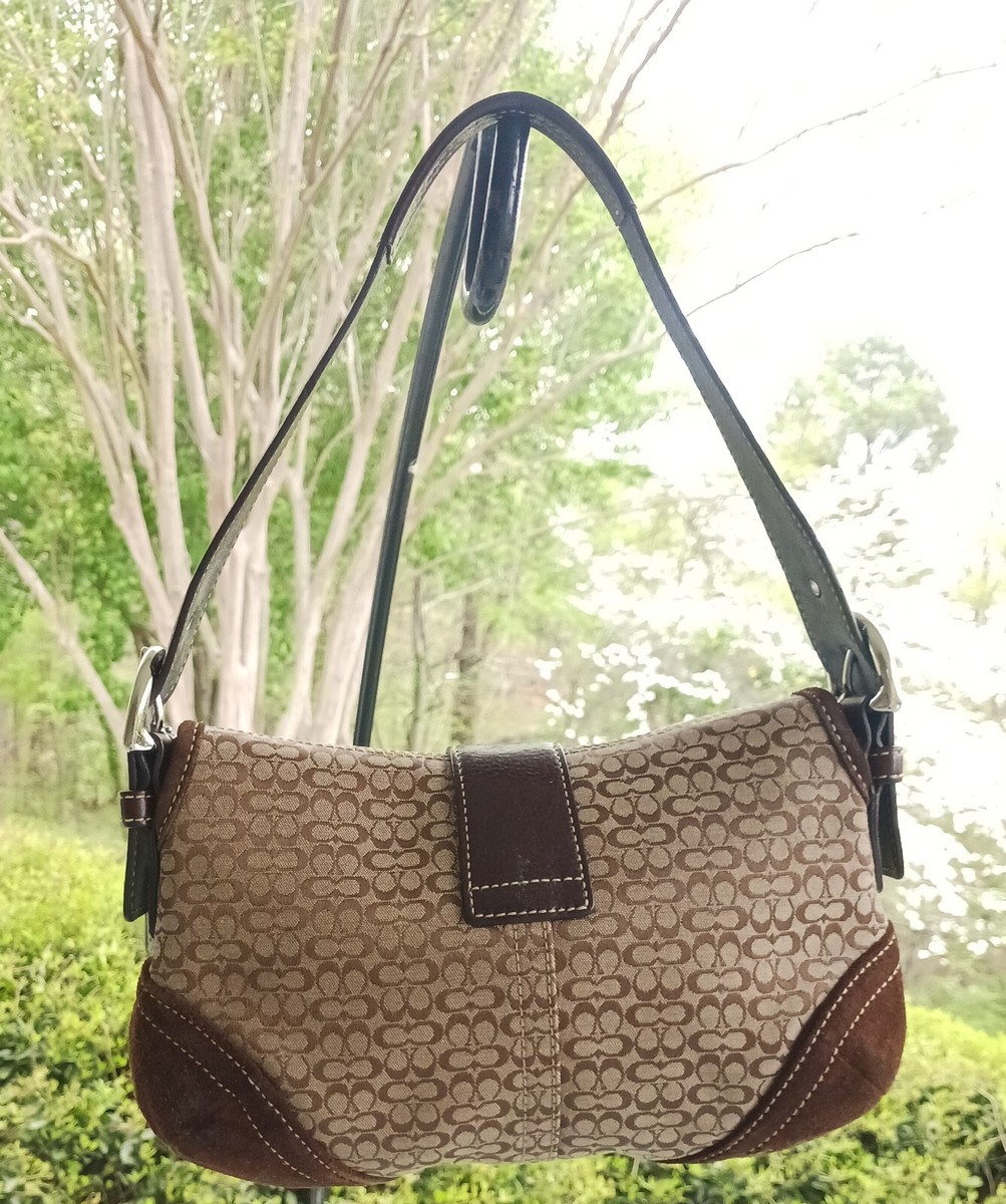 バッグ Coach Brown Suede Soho Hobo Handbag y2k 💌SOLD💌 Coach Y2K Brown SoHo Hobo Large 🤎🎀🧸 $195 free