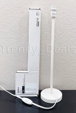 Ikea STRALA Table Lamp Base for Shade (No Bulb) 19", White 603.331.95 - NEW