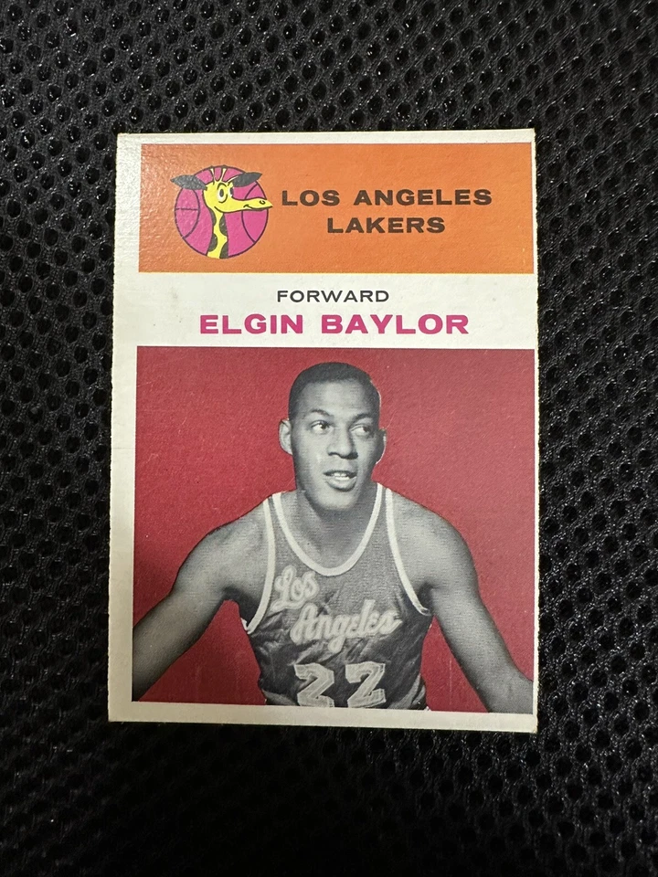 Tarjeta de novato Fleer #3 1961 Elgin Baylor (RC) Lakers (fotos detalladas) Foto 2 de 4