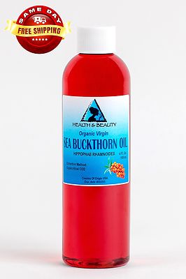 SEA BUCKTHORN OIL UNREFINED ORGANIC EXTRA VIRGIN CO2 EXTRACTED PREMIUM PURE 4 OZ