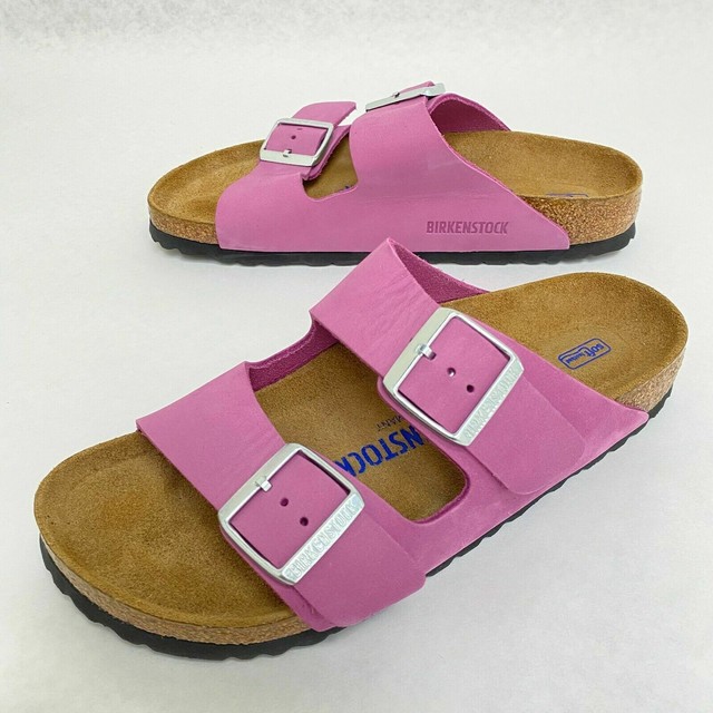 Birkenstock Womens Arizona Soft Foodbed Sandal Purple Orchid Size 38 N EU 7-7 for sale online 