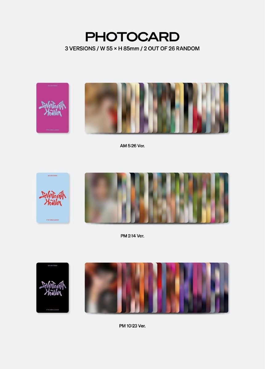 SEVENTEEN 11th Mini Album SEVENTEENTH HEAVEN CD+Book+P.Card+