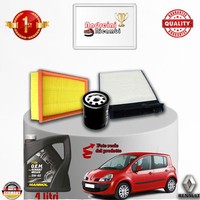 Inspektionskit Filter + ÖL Renault Modus 1.2 16V Tce 74KW 100CV Von 2009->