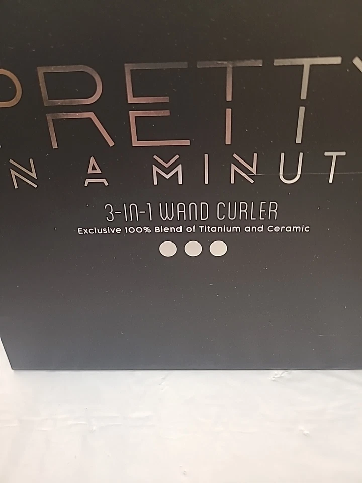 Professional Pretty In A Minute 3 in 1 Wand Curler Iron 100% Titanium Ceramic - Image 2 of 4