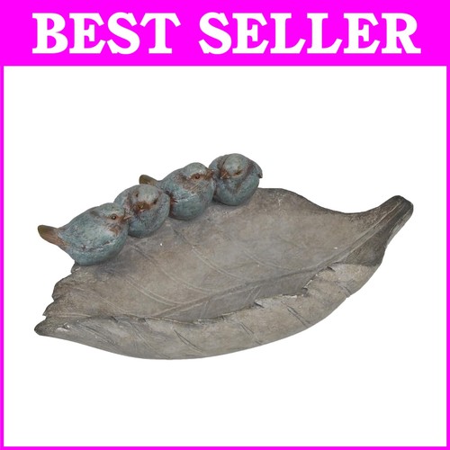 Classic Distressed Outdoor Bird Feeder with Water Bowl - Perfect Garden Gift