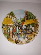 Effetti d’Arte Flea Market Scene 8” Plate Made in Italy