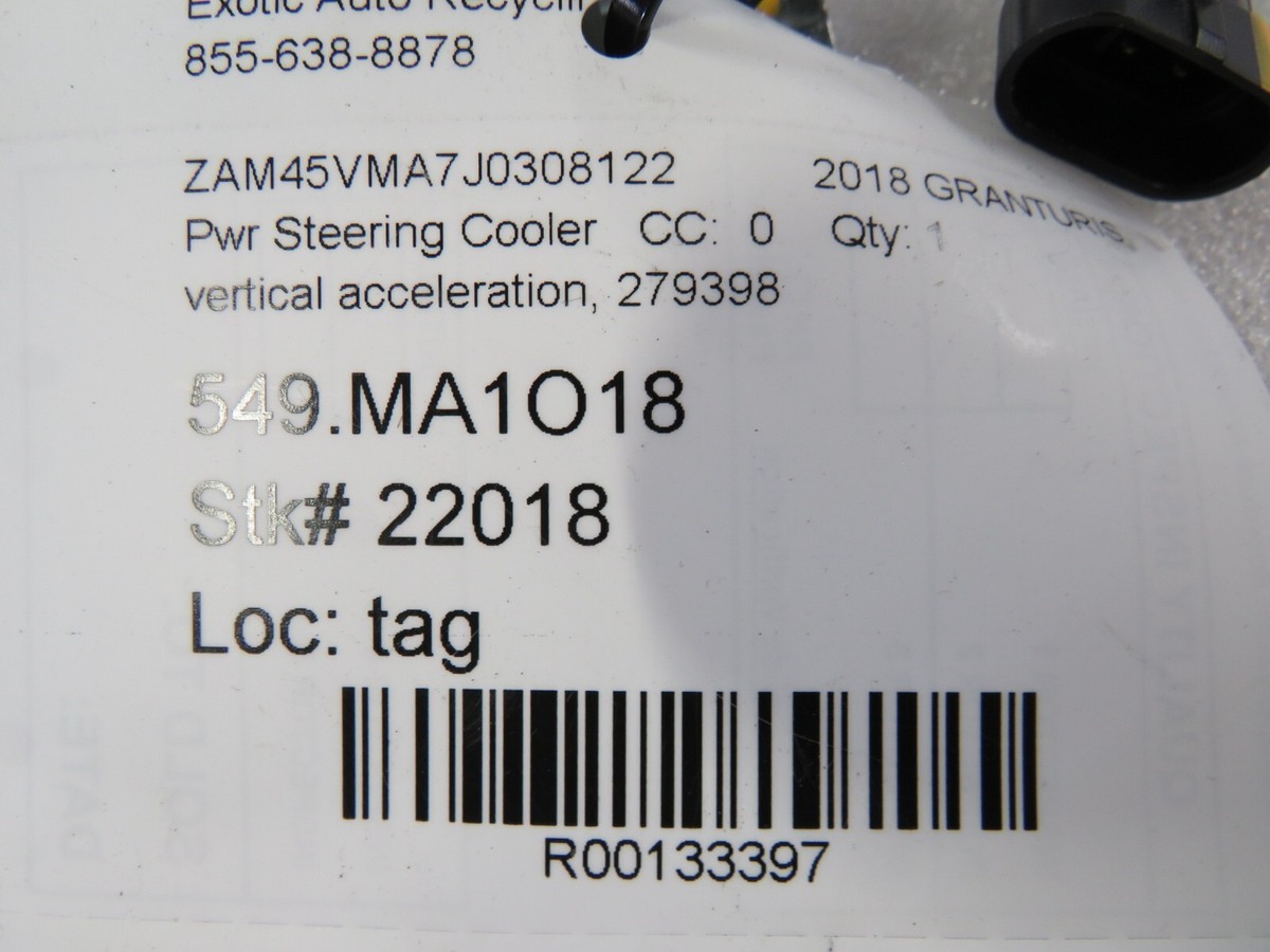 ガーページ Maserati Granturismo, Vertical Acceleration Sensor, Used, P