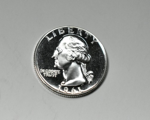 1961 SILVER Proof Washington Quarter 90% Silver