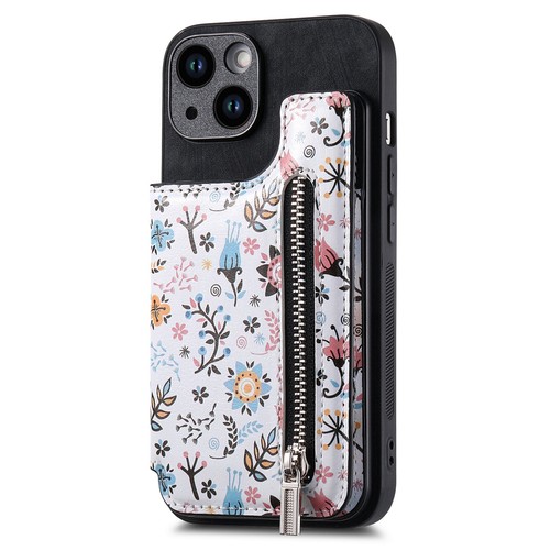 For iPhone 16 Pro Max 14 13 12 11 XR XS 15 + Cute Floral Zipper Wallet Card Case - Picture 51 of 59