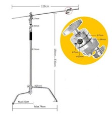 Vista BIG C STAND GRIP ARM KIT 11 ft HEIGHT AND 50" with 2 GRIP ARMs