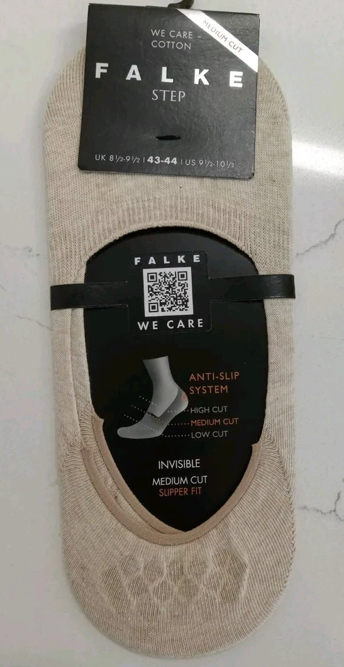 Calcetín Antideslizante Falke Paso Invisible Corte Medio No Show ¡NUEVO CON ETIQUETAS 12498! Foto 2 de 4