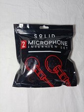 SoLid 2 Piece Microphone Interview Set W/ Carry Bag