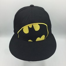 Batman Hat Adult Adjustable Snapback Black Baseball Ball Cap Superhero DC Comics